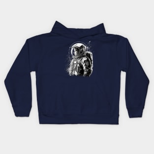 The Street Art Astronaut: A High-Tech Adventurer in Space Kids Hoodie